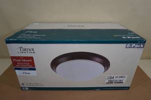 lot 118 image: NEW Patriot Lighting 11 Flush Mount Ceiling Dome Light - 6 Pack