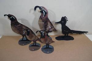 lot 121 image: Freestanding Cut Metal Birds