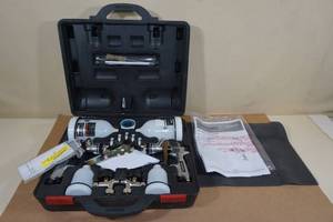 lot 163 image: Husky Gravity Feed HVLP Spray Gun Kit
