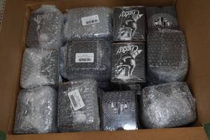 lot 234 image: 36 Novelty Stemless Wine Glasses - Non-Political