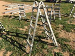 lot 116 image: Gorilla Folding Extension Ladder
