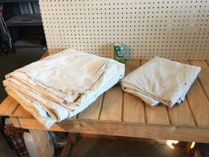 lot 35 image: 2 Canvas Drop Cloths