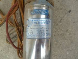 Franklin Submersible Water Pump 12 Hp