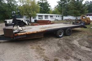 1992 Shop Built 22 Tandem Axle Equipment Trailer