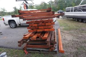 Lot of Pallet Racking Uprights, Load Beams and Mesh Load Beam Panels