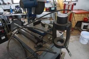 Eaton Collo Crimp Model T-450 Hydraulic Hose Assembly System On Wheeled Stand