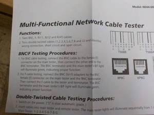 lot 83 image: Network Cable Tester...