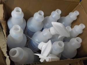 lot 87 image: 10 Empty Bottles with 4 Spray Tops...