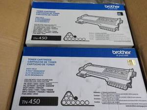 lot 89 image: 2 Brother TN-450 toner Cartridges...