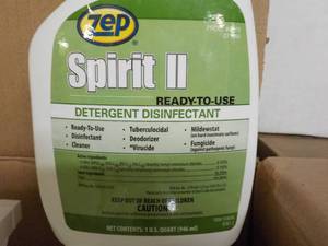 lot 113 image: Case of 12 Quart Bottles ZEP Spirit...