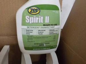 lot 119 image: Case of 12 Quart Bottles ZEP Spirit...