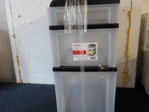 lot 139 image: Staples 3 Drawer File Cart- slight ...