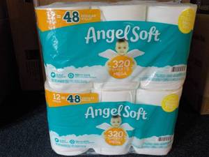 lot 148 image: 2 Pkgs 2 Ply Angel Soft Mega Toilet...