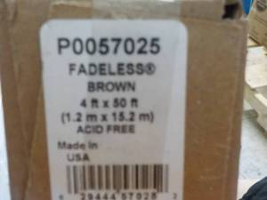 lot 173 image: Case of 4 - 4 ft x 50 ft Fadeless B...