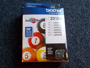 lot 176 image: Brother Innobella LC201BK Black Ink...