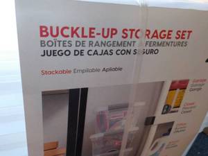 lot 215 image: 4 Pack Buckle Up Storage Set...