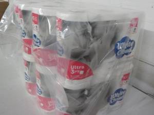 lot 264 image: 48 Rolls White Cloud Ultra 3 Ply To...