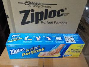 lot 293 image: Case of 12 Ziploc Perfect Portions ...