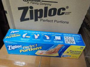 lot 294 image: Case of 12 Ziploc Perfect Portions ...