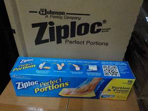 lot 295 image: Case of 12 Ziploc Perfect Portions ...