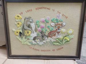 lot 309 image: Cross Stitch To Love 16 x 19...
