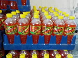 lot 353 image: Case of 24 Mountain Dew Flamin Hot...