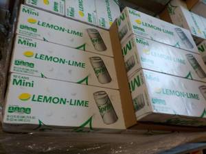 lot 362 image: 6 - 10 Packs Spite Lemon Lime Mini...