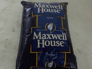 lot 384 image: 4 lb. Bag Maxwell House Coffee Bean...