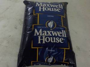 lot 385 image: 4 lb. Bag Maxwell House Coffee Bean...
