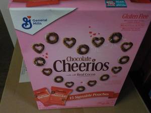 lot 386 image: 4 Cases Cheerios Chocolate Pouches...
