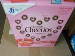 lot 387 image: 4 Cases Cheerios Chocolate Pouches...
