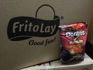 lot 402 image: Case of Doritos Flamas Chips...