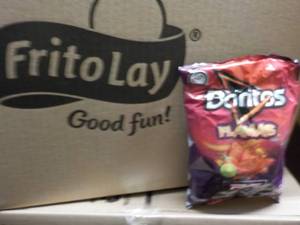 lot 403 image: Case of Doritos Flamas Chips...