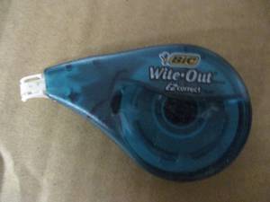 lot 5 image: 5 - 3 Ring Binders, White Out, Fili...