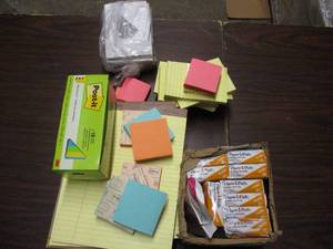 lot 15 image: Note Pads, Pens and Sticky Notes...