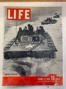 Original Life Magazine From 1944 WW2 Landing