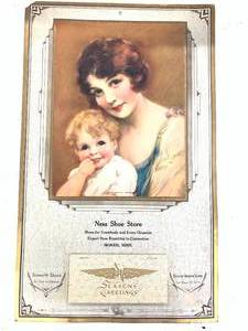 Vintage 1931 Calendar from Shoe Store In Morris, Minnesota