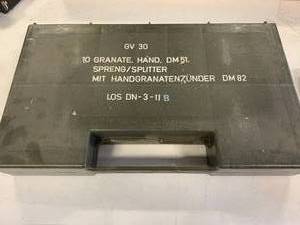 Vintage German Grenade Case