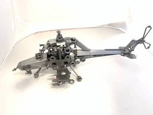 Custom Handmade Metal Helicopter Approximately 17 Inches Long