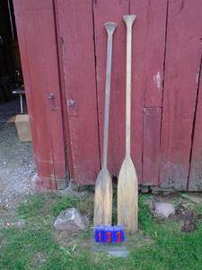 lot 132 image: Qty of 2 old paddles. As shown.