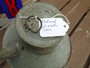 lot 208 image: ICG railroad water can. Nice condition. As shown.