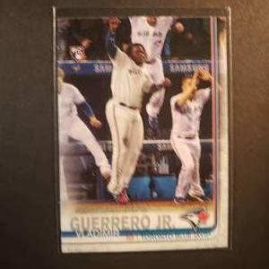 lot 15 image: Vladimir Guerrero Jr. Rookie Topps US62 Update Series