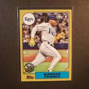 lot 21 image: Wander Franco Topps Rookie Card No. 87TB-1