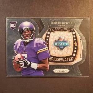 lot 23 image: Teddy Bridgewater Panini Prizm Class Rings Rookie Card No. CR2