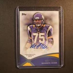 lot 27 image: Matt Kalil Topps Autographed Card No. PPA-MK