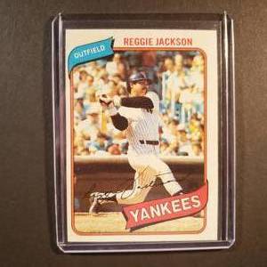 lot 38 image: Reggie Jackson Yankess, Topps #600