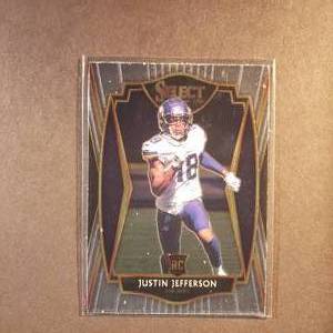lot 39 image: Justin Jefferson Panini Select Rookie Card No. 161 Premier Level
