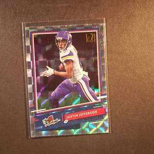 lot 49 image: Justin Jefferson Panini Donruss The Rookies Card No. TR-JJ