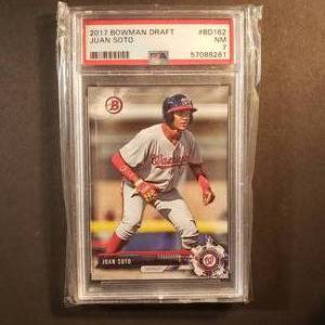 lot 57 image: Juan Soto Rookie Bowman Draft BD-162, PSA NM 7