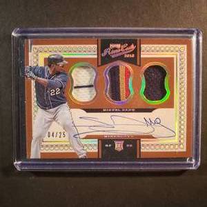 lot 64 image: Miguel Sano 425 Autographed Panini Prime Cuts Rookie Patch